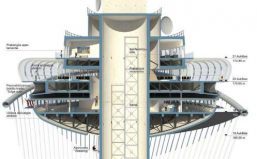 Телебашня в городе Вильнюс Литва